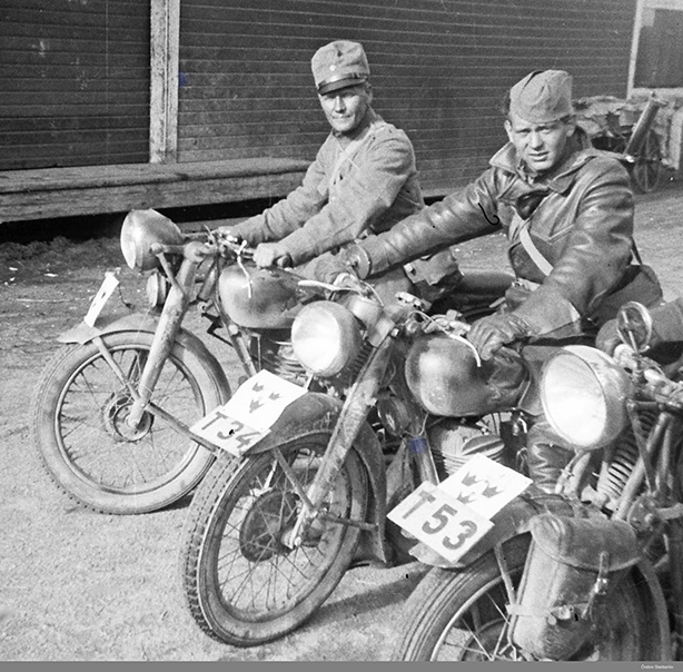 MC-ordonnans, 1940-tal, foto Folke Larsson Örebro stadsarkiv