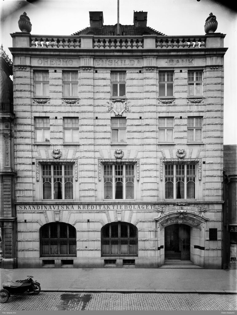 Örebro Enskilda Bank, foto Eric Sjöqvist 1939