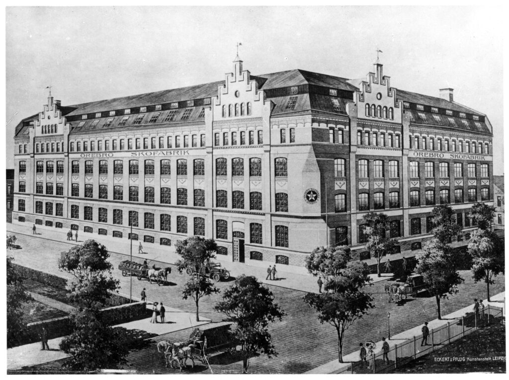 Örebro Skofabrik, fabriksbyggnad, Järnvägsgatan 6 / Klostergatan 35, Eckert & Pflug