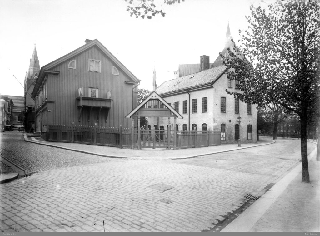 Korsningen Södra Strandgatan-Ågatan, 1930-tal, foto Eric Sjöqvist 1930-tal