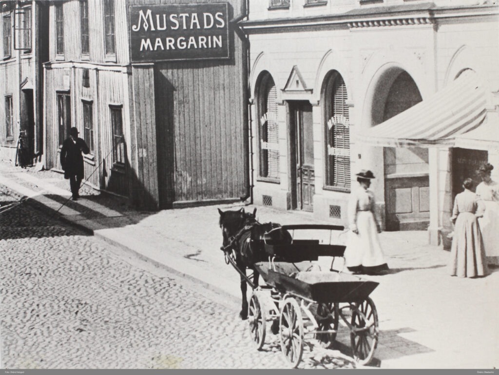 Gatuscen från Näbbtorget, 1900 ca, okänd fotograf